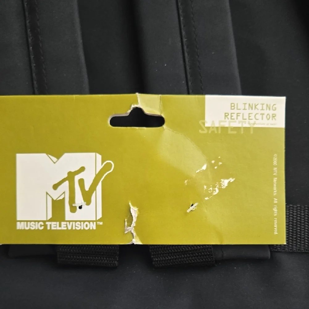 Vintage MTV Black and Gray Men's Backpack - NWT